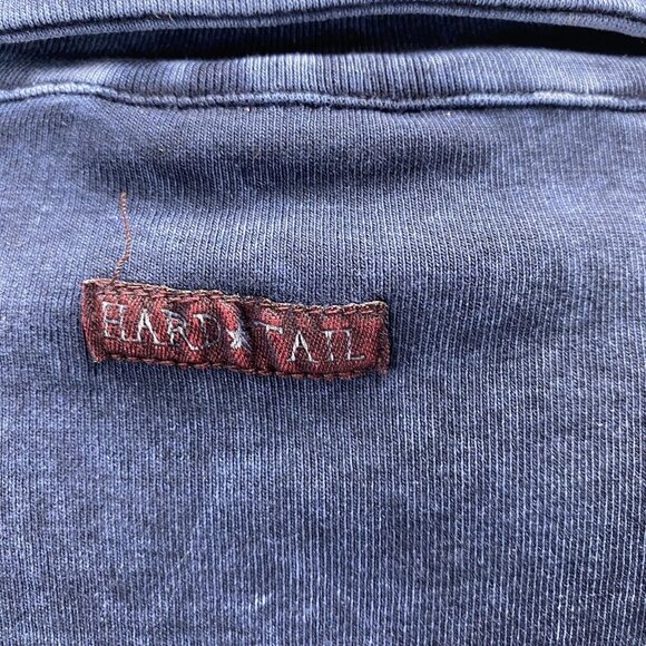 Hard Tail Forever Mineral Wash Half-Zip Shirt • Size L • Blue • Collar Pullover - Picture 4 of 10